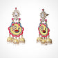 Multicolor Meenakari Peacock Design Augadh Jhumkis Drop and Dangler Earrings.💫